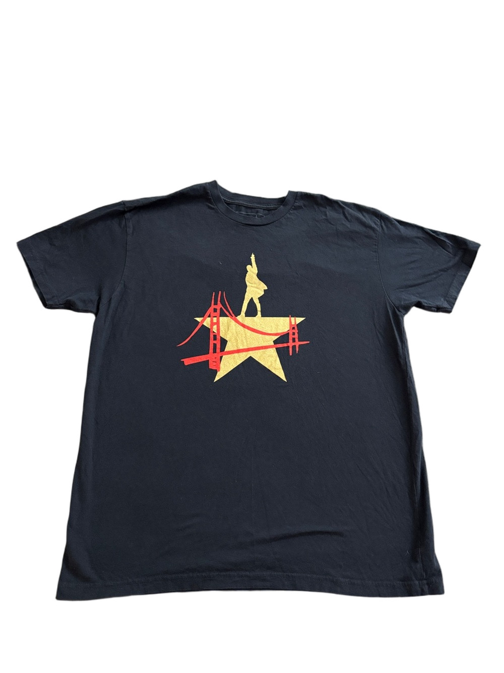 Hamilton San Francisco Graphic Tee Black XL Broadway Musical Shirt - Picture 2 of 8